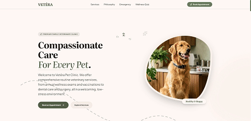Vetera Pet Clinic Preview Screenshot