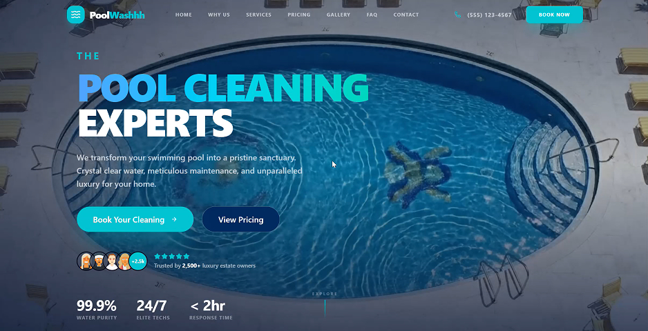 PoolWashhh Preview Screenshot